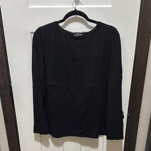 Nursing Queen Black Long Sleeve Top
